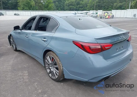 2021 Infiniti Q50 Red Sport 400 from USA, damaged, VIN JN1FV7DP9MM850223